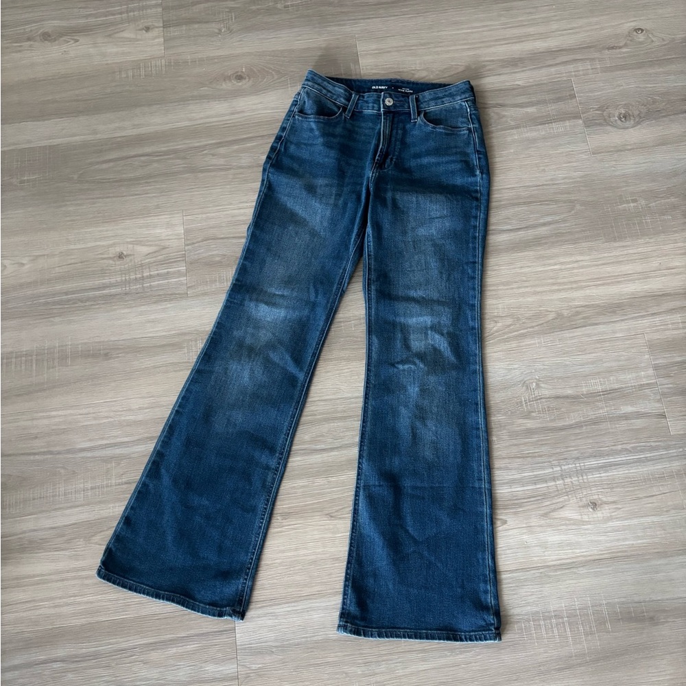 Old Navy Dark Blue Wide Leg Jeans